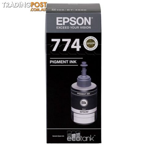 EPSON T774BK BLACK INK BOTTLE for WF ET-4550 - Epson - Epson T774 BLACK - 0.00kg