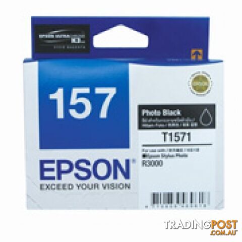 EPSON 157 C13T157190 BLACK Ink Cartridge - Epson - EPSON 157 BLACK - 0.00kg
