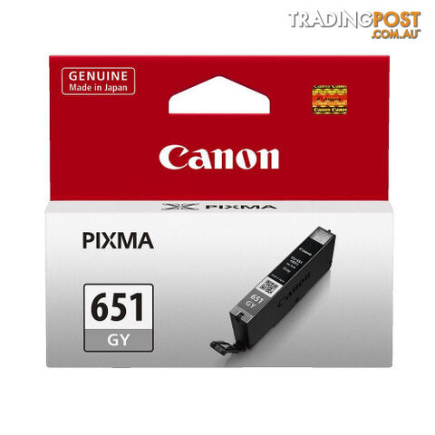 Canon CLI-651GY Grey Ink Cartridge - Canon - CLI-651GY - 0.04kg