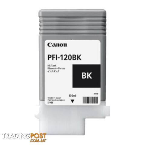 Canon PFI-120 Black Pigment Ink for ProGraf TM200 TM205 TM300 TM305 - Canon -...