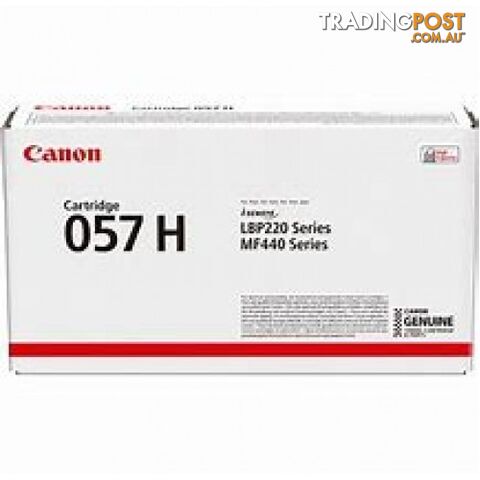 Canon Cartridge 057II H/Yield BLACK Toner Cartridge for LBP228x LBP226DW MF449X MF445dw - Canon - Cartridge 057II - 0.12kg