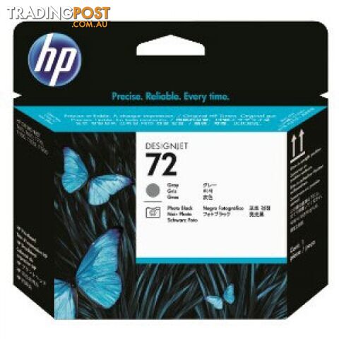 Hewlett Packard 72 PHOTO BLACK,GREY HEAD Cartridge DesignJet T790 T1100 - Hewlet...