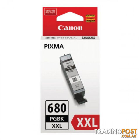 Canon PGI-680XXL Super High Yield BLACK INK CARTRIDGE for TS9565 TR8560 - Canon - PGI-680XXL Black - 0.00kg