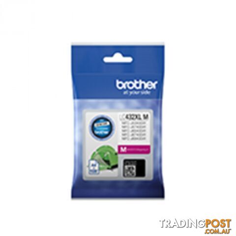 Brother LC432XL H/Y Magenta Ink Cartridge for MFC-J5340dw MFC-J7440dw MFC-J6540dw MFC-J6740dw MFC-J6940dw - Brother - LC432XL Magenta - 0.60kg