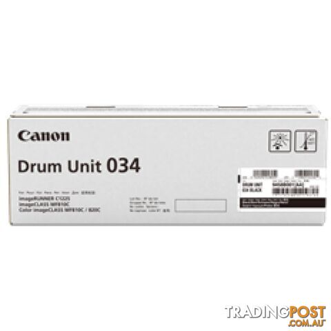Canon Cartridge 034BkD Black Drum Unit for MF810cdn - Canon - Cartridge 034BKD - 0.00kg
