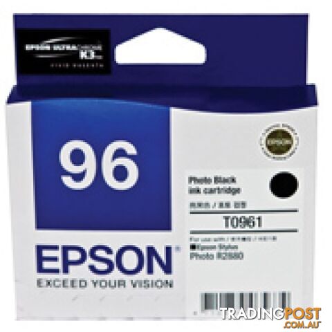 Epson C13T096190 PHOTO BLACK 96 - Epson - Epson T0961 BLACK - 0.00kg