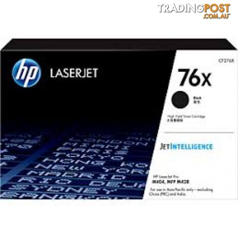 Hewlett-Packard CF276X Black Toner [#76X] - Hewlet Packard - HP CF276X BLACK - 0.11kg