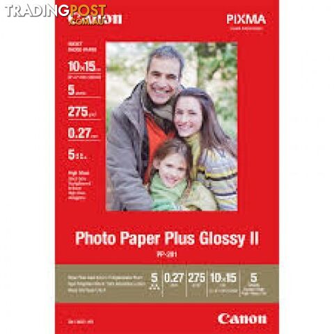 Canon PP301 4X6-100 Photo Cards Gloss Plus - Canon - PP301 4X6 100 - 0.10kg