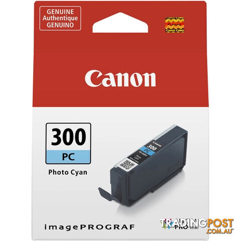 Canon PFI-300PC Photo Cyan Lucia Pigment Ink for PRO-300 - Canon - PFI-300 Photo Cyan - 0.00kg