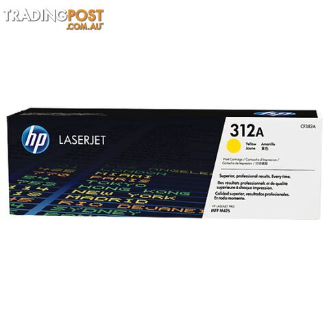 Hewlett-Packard CF382A Yellow Toner (312A) - Hewlet Packard - HP CF382A YELLOW - 0.00kg