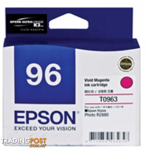 Epson C13T096390 MAGENTA 96 - Epson - Epson T0963 MAGENTA - 0.00kg