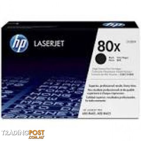 Hewlett-Packard CF280X Black Toner [# 80X] - Hewlet Packard - HP CF280X BLACK - 0.11kg