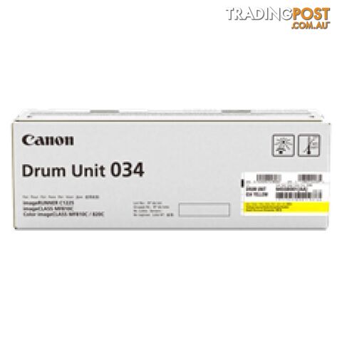 Canon Cartridge 034YD Yellow Drum Unit for MF810cdn - Canon - Cartridge 034YD - 0.00kg