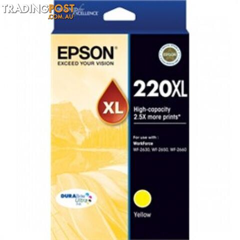 Epson C13T294492 High Capicity Yellow Ink 220XL - Epson - Epson 220XL YELLOW - 0.20kg