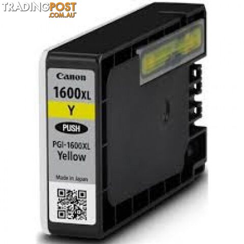 Canon PGI-1600XLY Pigment Yellow Ink - Canon - PGI-1600XLY - 0.20kg