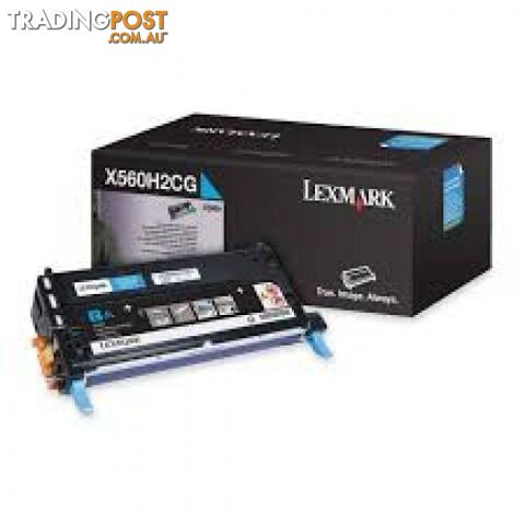 Lexmark Prebate Toner X560H2CG Cyan - Lexmark - LX X560H2CG Cyan - 1.00kg
