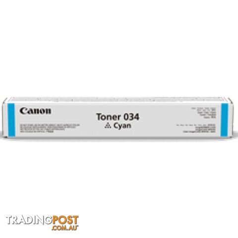 Canon Cartridge 034C Cyan Toner - Canon - Cartridge 034C - 0.00kg