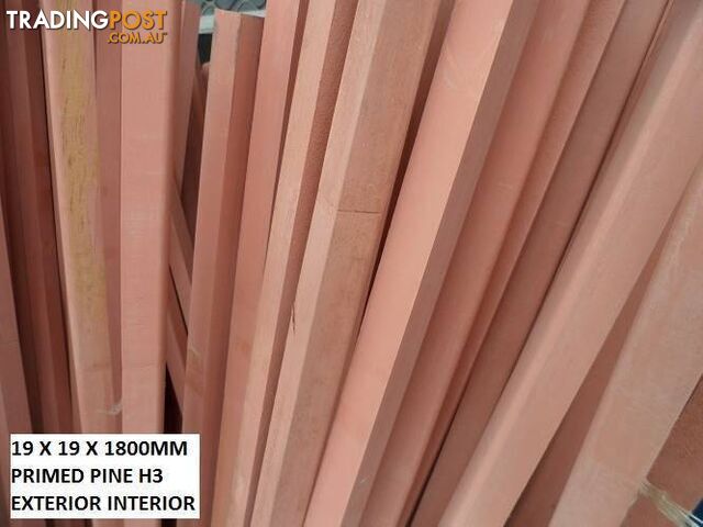 TIMBER QUAD 8 X 8 MM H3 PINE PRIMED 1800MM LENGTHS - photo 3 of 10