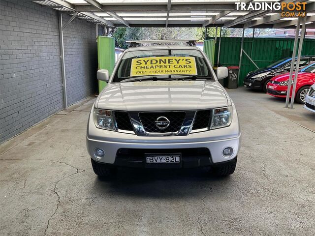 2011 NISSAN NAVARA ST D40 UTILITY