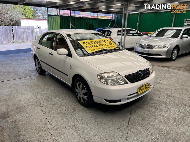 2003 TOYOTA COROLLA ASCENT ZZE122R SEDAN