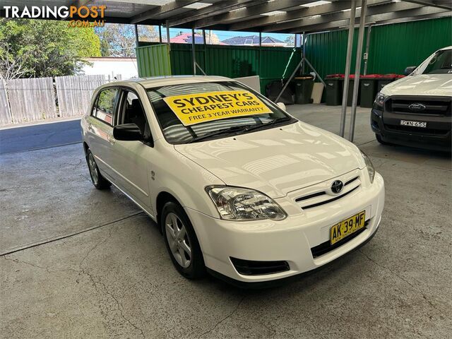2006 TOYOTA COROLLA CONQUEST ZZE122R5Y HATCHBACK