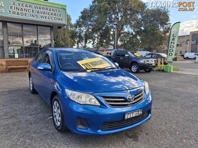 2012 TOYOTA COROLLA ASCENT ZRE152RMY11 SEDAN