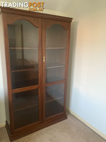 Bookcase Wood and Glass