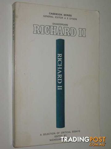 Richard II : A Casebook  - Shakespeare William & Brooke, Nicholas - 1973