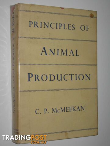 Principles of Animal Production  - McMeekan C. P. - 1960
