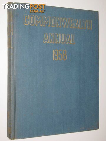 Commonwealth Annual 1958  - Clair Colin - 1958