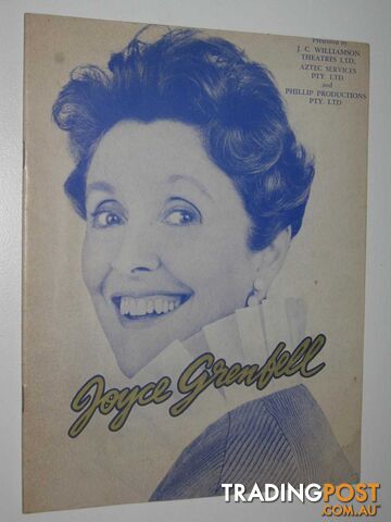 Joyce Grenfell, the Peerless Solo Artist 1969 Tour Program  - Author Not Stated - 1969