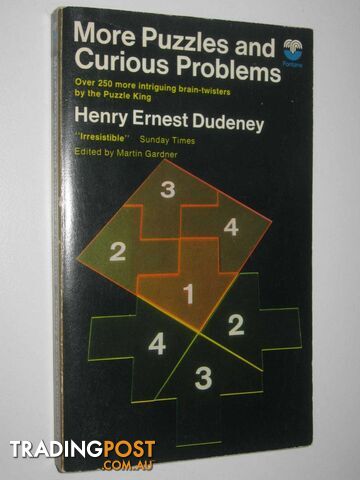 More Puzzles And Curious Problems  - Dudeney Henry Ernest - 1970