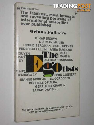 The Egotists  - Fallaci Oriana - 1969