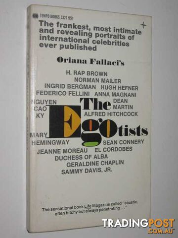 The Egotists  - Fallaci Oriana - 1969