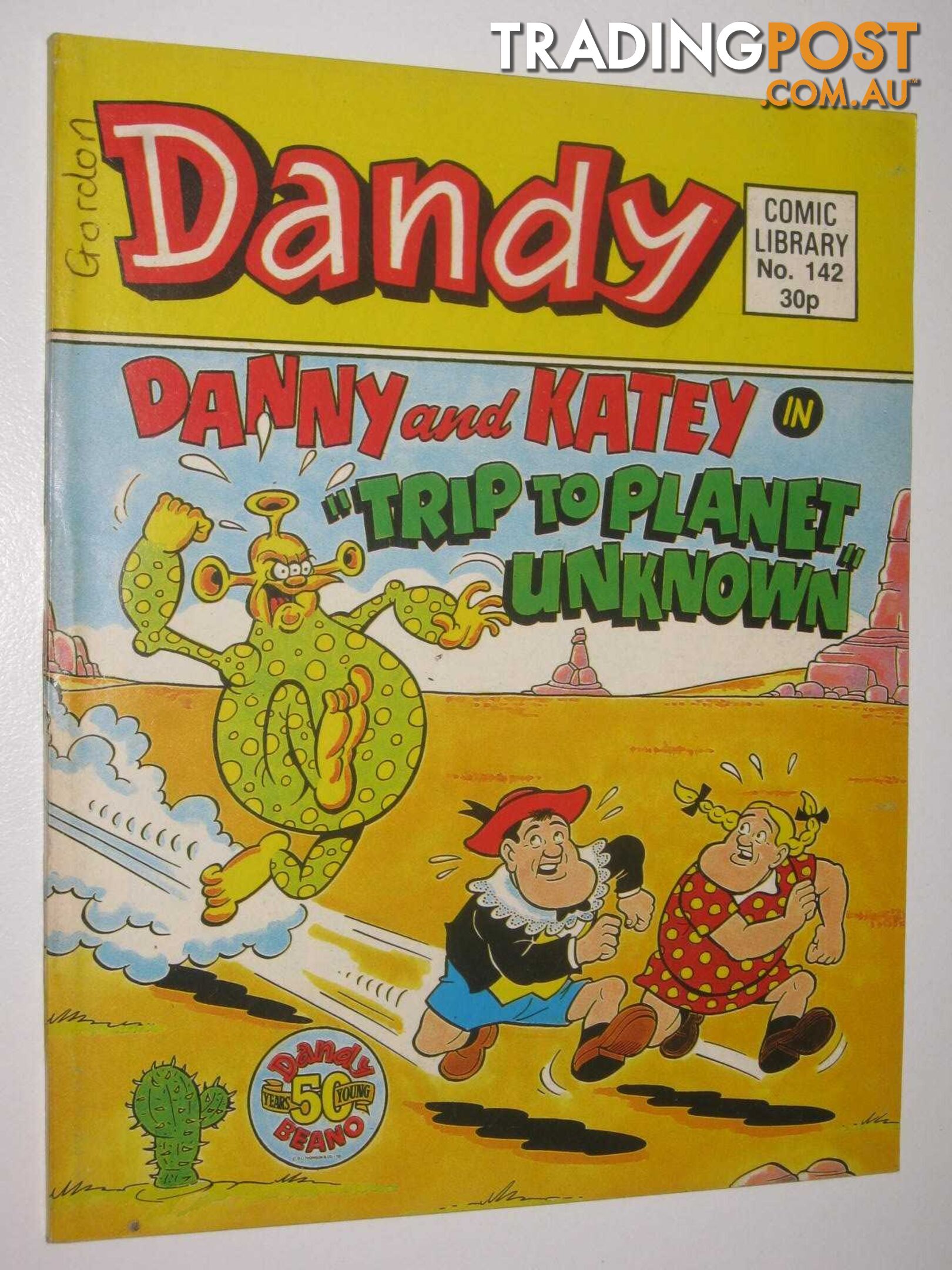 Danny and Katey in "Trip to Planet Unknown" - Dandy Comic Library #142  - Author Not Stated - 1989