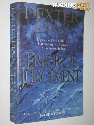 Error of Judgement - Dias Dexter - 1996