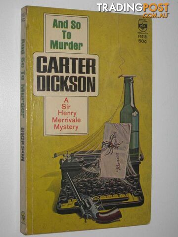 And So To Murder - Dickson Carter - 1965