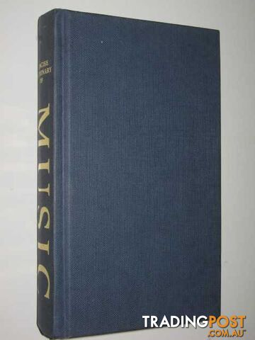 Concise Dictionary of Music - Author Not Stated - 1986