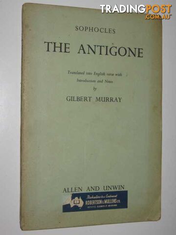 The Antigone  - Sophocles - 1954