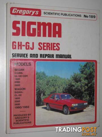 Sigma GH-GJ Series Service and Repair Manual  - Author Not Stated - 1985