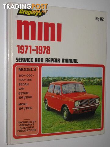 Mini 1971-1978 Service and Repair Manual  - Author Not Stated - 1994