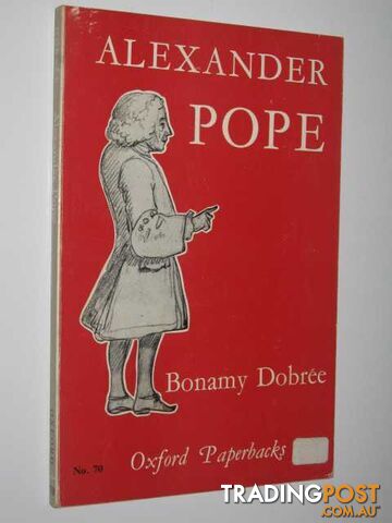Alexander Pope  - Dobree Bonamy - 1963