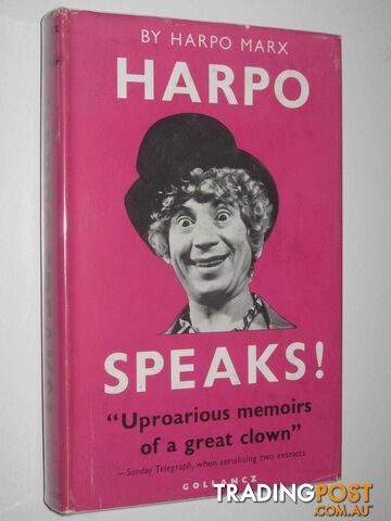 Harpo Speaks!  - Marx Harpo - 1961