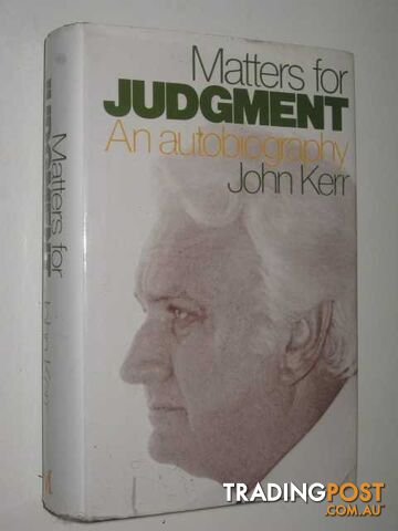 Matters For Judgement  - Kerr John - 1978