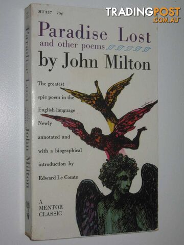 Paradise Lost + Samson Agonistes + Lycidas  - Milton John - 1961