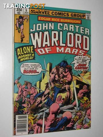 John Carter, Warlord of Mars #6  - Wolfman Merv - 1977