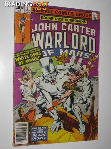 John Carter, Warlord of Mars #2  - Wolfman Merv - 1977