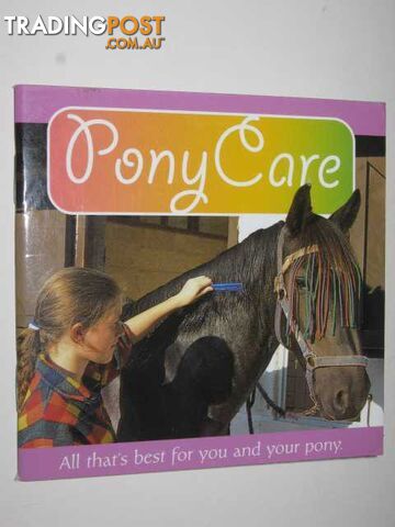 Funky Files Pony Care  - Brookes Kate - 2003