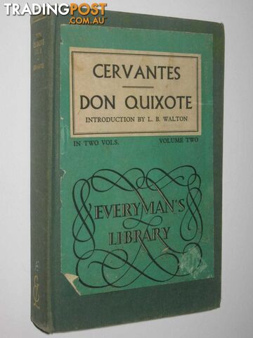 Don Quixote Volume Two - de Cervantes Saavedra Miguel - 1954