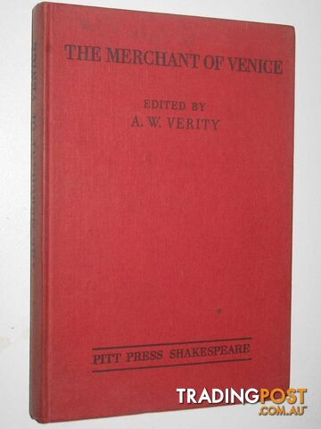 Shakespeare The Merchant Of Venice  - Verity A W - 1949